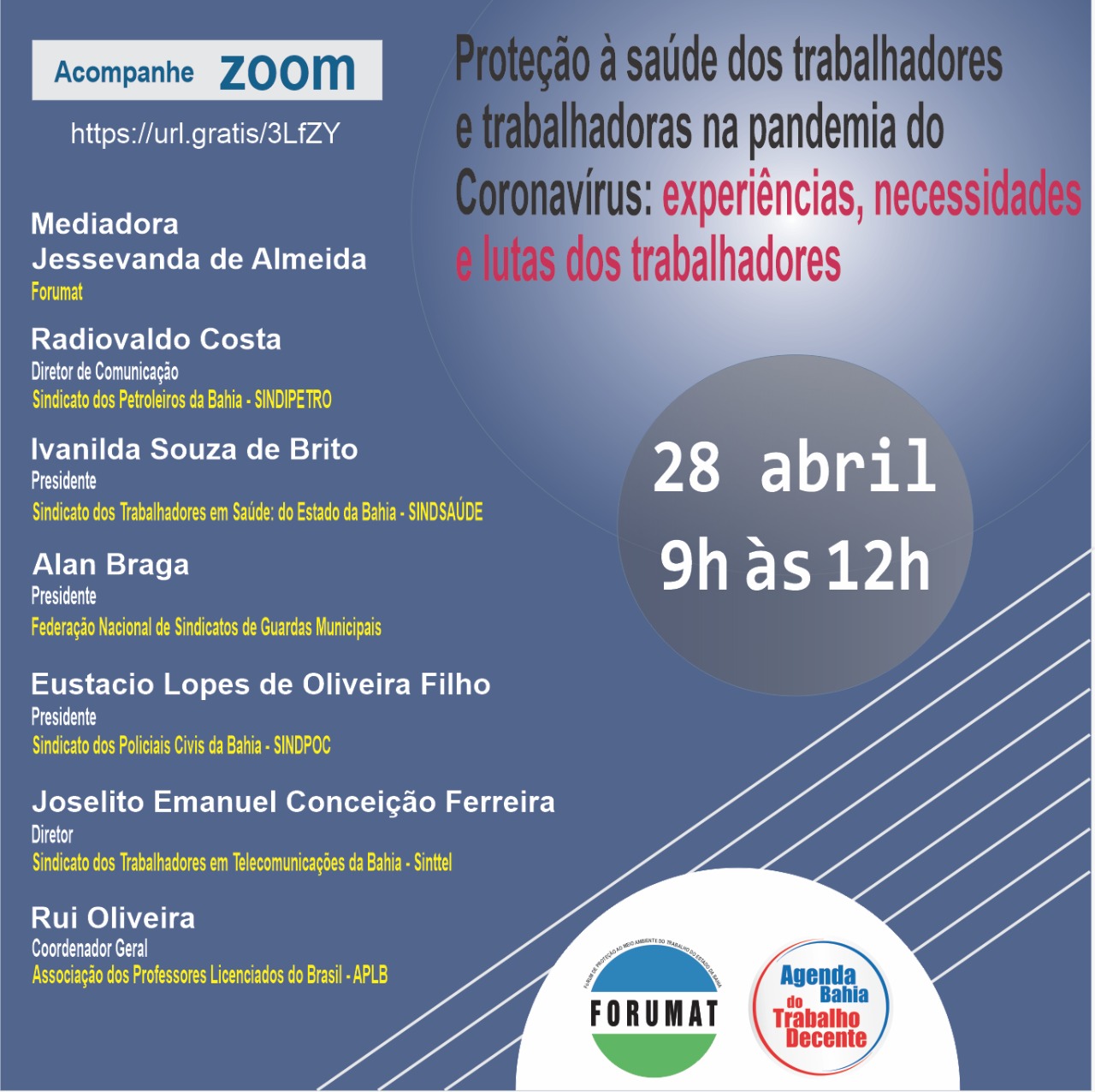 Sinttel participarÃ¡ de webinar promovido pelo Forumat